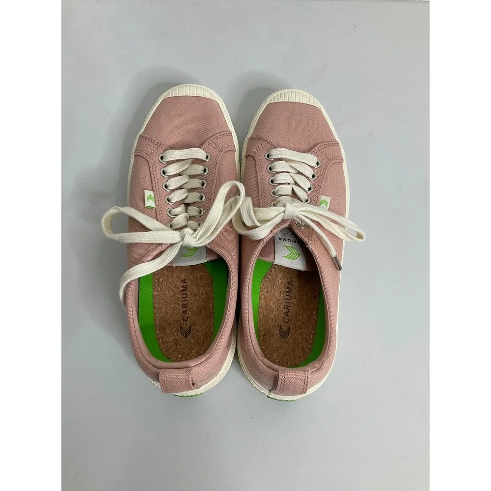 Cariuma OCA Low Rose Pink Canvas Sneakers Womens 9.5 Mens 8 SW100103R02M
